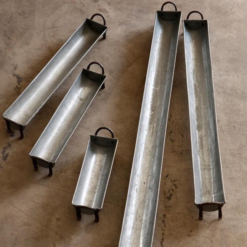 Rare Find: One Lostine Baguette Galvanized Trough *Discontinued*